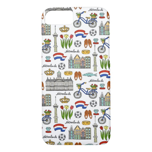 Netherland Doodle Pattern Case-Mate iPhone Case (Back)