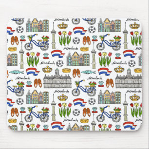 Netherland Doodle Pattern Mouse Mat