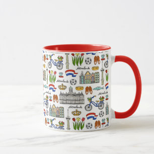 Netherland Doodle Pattern Mug
