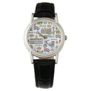 Netherland Doodle Pattern Watch