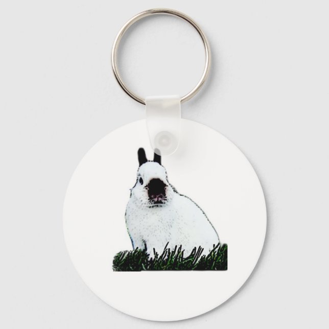 Netherland Dwarf Keychain (Front)