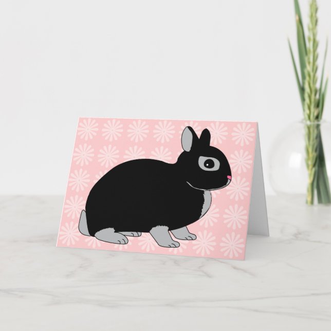 Netherland Dwarf Rabbit Card (Front)