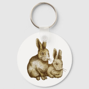 Netherland Dwarf : Rabbit Key Ring