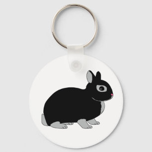 Netherland Dwarf Rabbit Key Ring