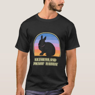 Netherland Dwarf Rabbit Vintage Sunset Rabbit T-Shirt