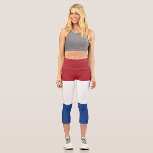 Netherland flag capri leggings