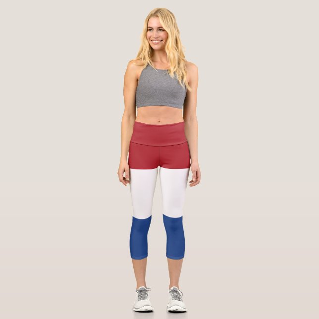 Netherland flag capri leggings (Front)