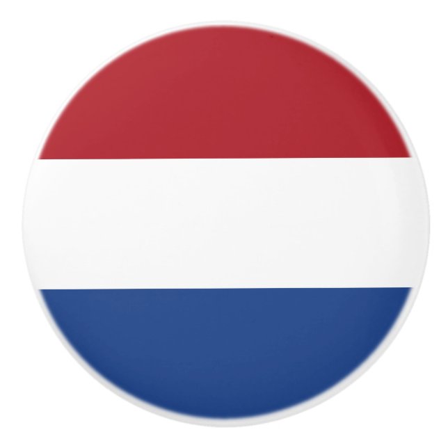 Netherland flag ceramic knob (Front)