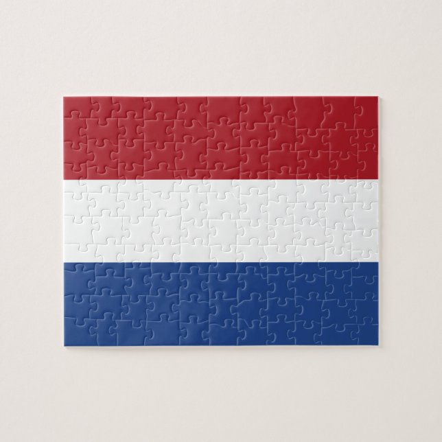 Netherland flag jigsaw puzzle (Horizontal)