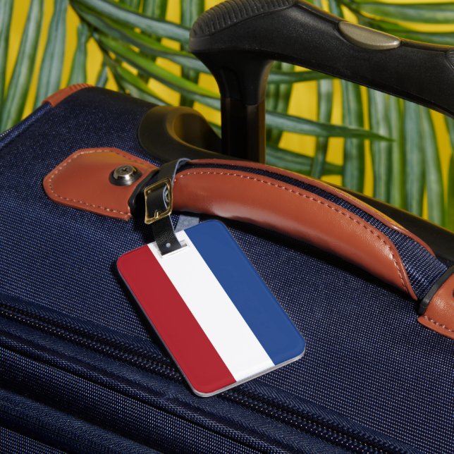 Netherland flag luggage tag (Front Insitu 1)