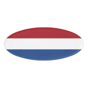 Netherland flag name tag