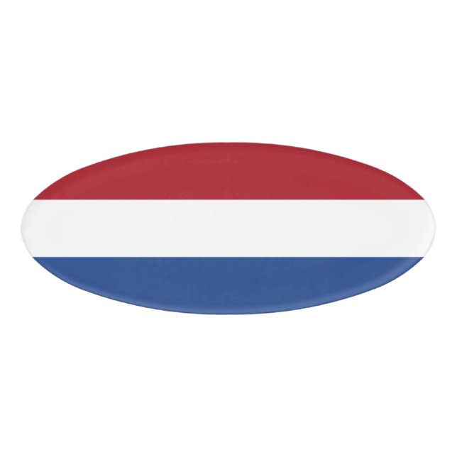 Netherland flag name tag (Front)