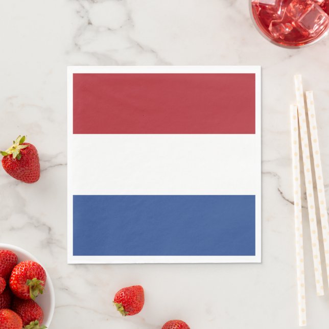 Netherland flag napkin (Insitu)