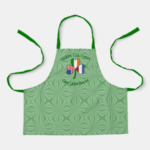 Netherlanders Irish American Flags Shamrock Person Apron