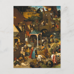 Netherlandish Proverbs by Pieter Bruegel the Elder Postcard