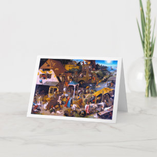 Netherlandish Proverbs, Pieter Bruegel the Elder Card