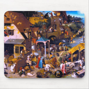 Netherlandish Proverbs, Pieter Bruegel the Elder Mouse Mat