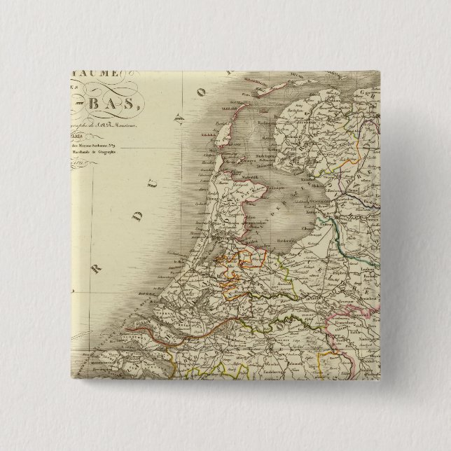 Netherlands 15 Cm Square Badge (Front)