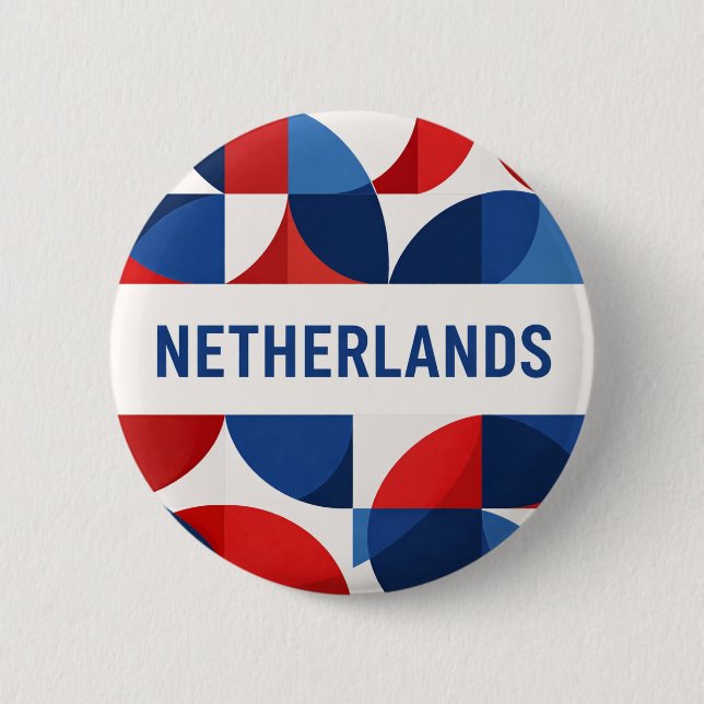 Netherlands 6 Cm Round Badge (Front)
