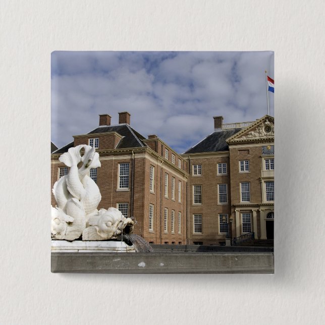 Netherlands (aka Holland), Apeldoorn near 2 15 Cm Square Badge (Front)