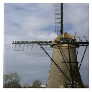 Netherlands (aka Holland), Kinderdijk. 19 Tile