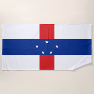 Netherlands Antilles Flag Beach Towel