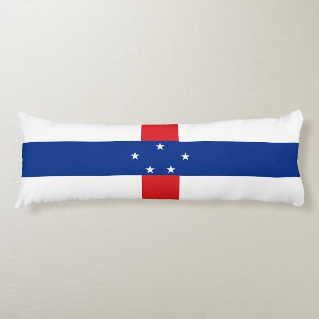 Netherlands Antilles Flag Body Cushion (Front)