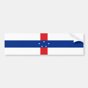 Netherlands Antilles Flag Bumper Sticker