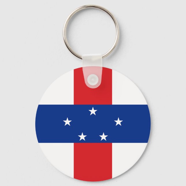 Netherlands Antilles Flag Key Ring (Front)