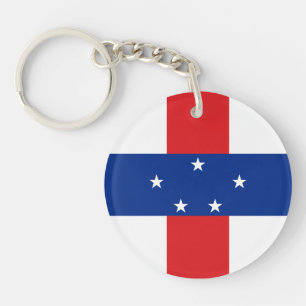 Netherlands Antilles Flag Key Ring