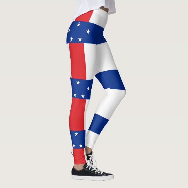 Netherlands Antilles Flag Leggings (Right)