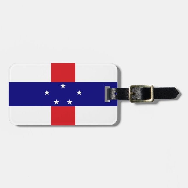 Netherlands Antilles flag Luggage Tag (Front Horizontal)
