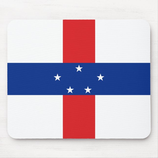 Netherlands Antilles Flag Mouse Mat (Front)