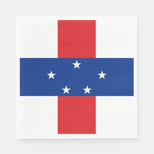 Netherlands Antilles Flag Napkin (Front)