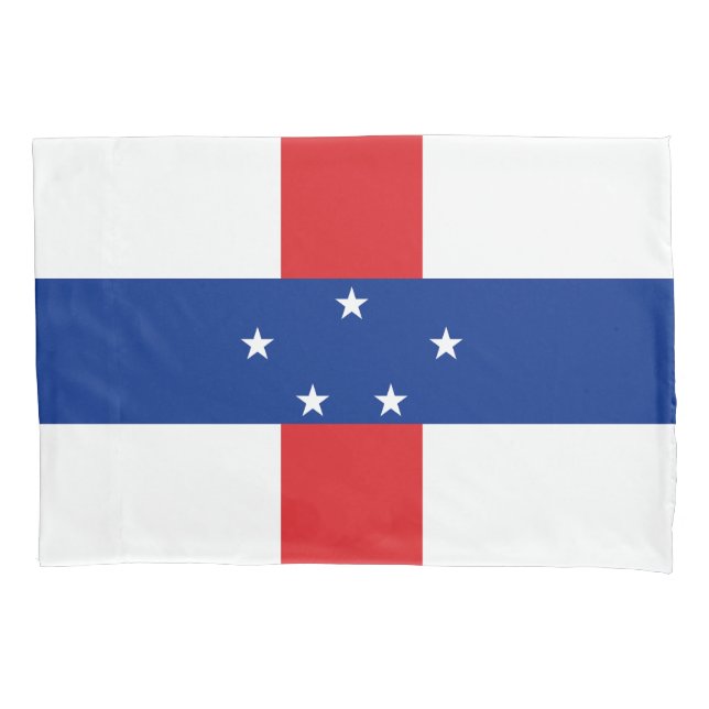 Netherlands Antilles Flag Pillowcase (Front)