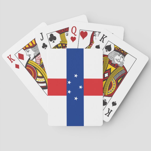 Netherlands Antilles Flag Playing Cards (Back)