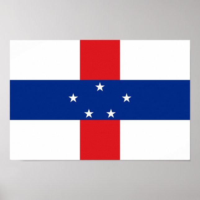 Netherlands Antilles Flag Poster (Front)