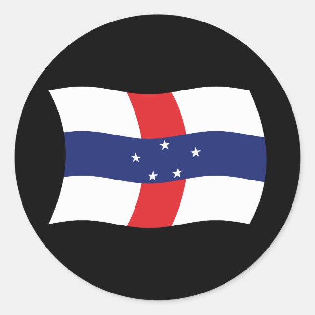 Netherlands Antilles Flag Sticker (Front)