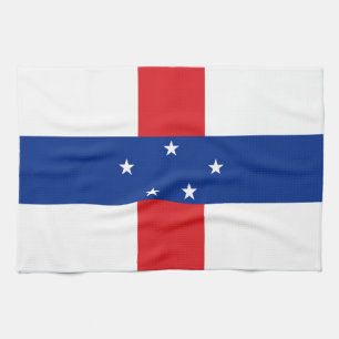 Netherlands Antilles Flag Tea Towel