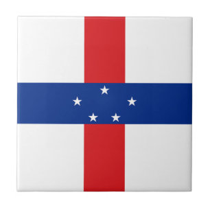 Netherlands Antilles Flag Tile
