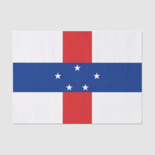 Netherlands Antilles Flag Tissue Paper