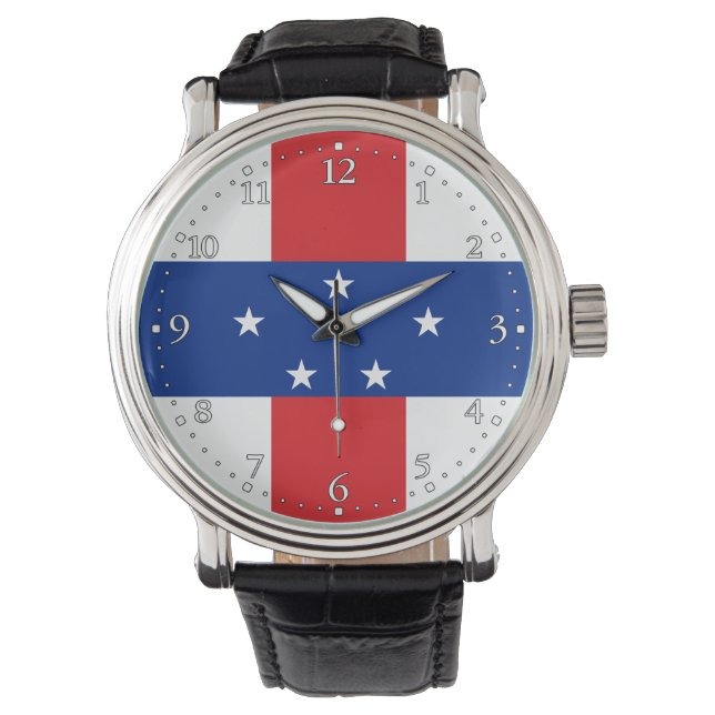 Netherlands Antilles Flag Watch (Front)