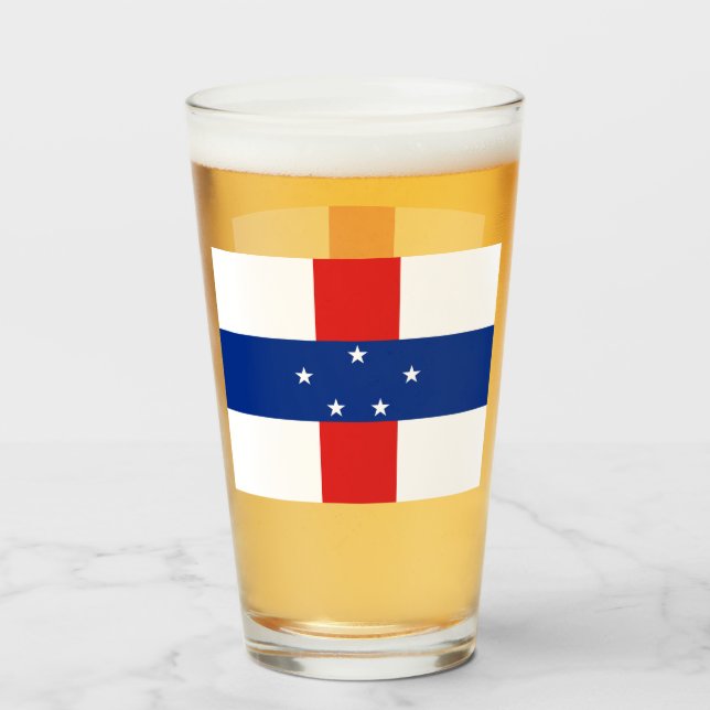 Netherlands Antilles Glass (Front Filled)