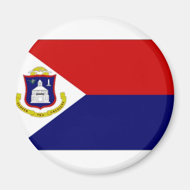 Netherlands Antilles St Maarten Flag Magnet (Front)