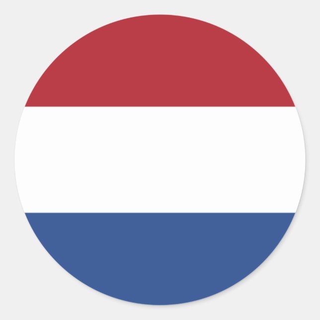 netherlands classic round sticker (Front)