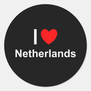 Netherlands Classic Round Sticker