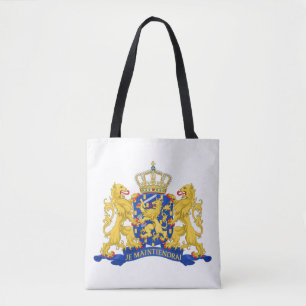 Netherlands Coat of Arms on White stcn Tote Bag