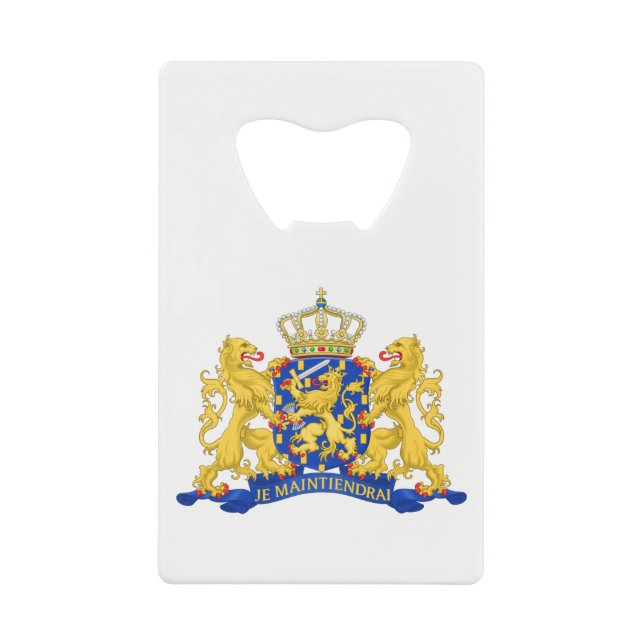 Netherlands Coat of Arms on wt bocnt (Front)