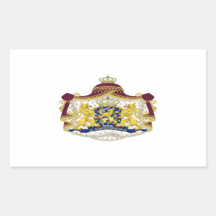 Netherlands Coat of Arms Rectangular Sticker