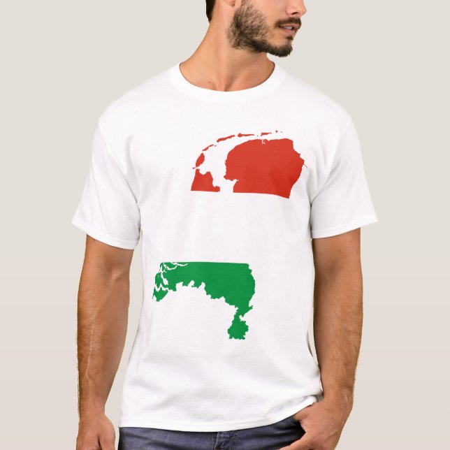 Netherlands Dutch flag map T-Shirt (Front)